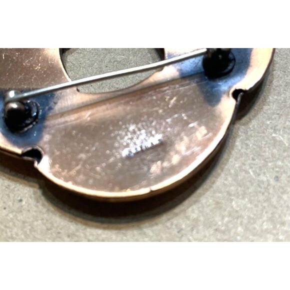 Vintage Renoir Signed Modern Art Brooch Copper - Picture 3 of 6